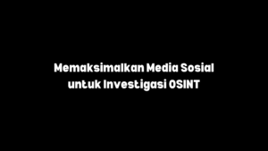 osint media sosial