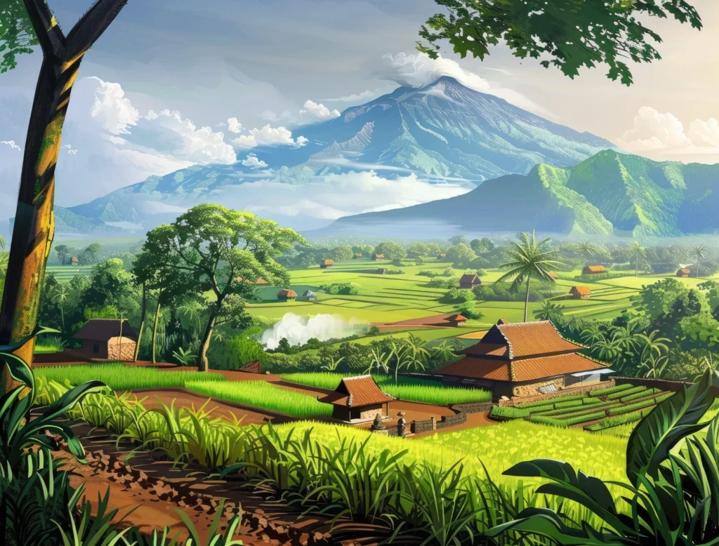 Dongeng Bahasa Jawa: Pak Tani lan Nyi Lumbung