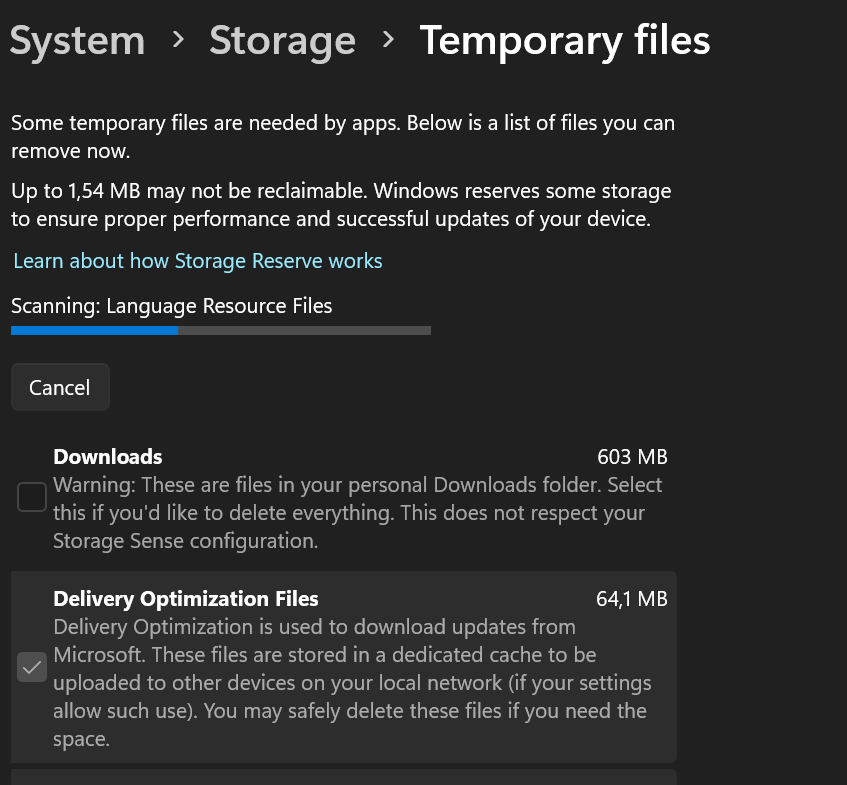 temporary files delete windows 11