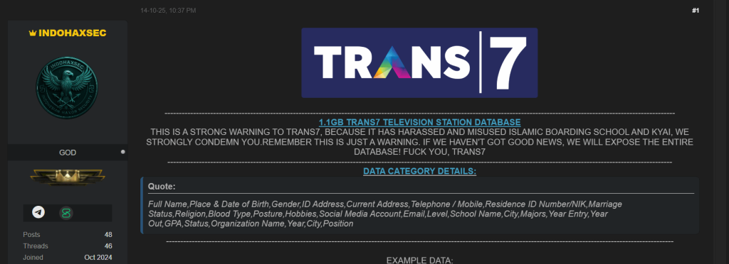 trans7 breach