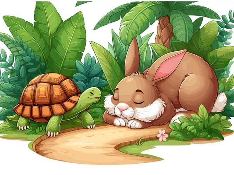 Dongeng Kelinci dan Kura-kura dalam Bahasa Inggris serta Terjemahannya