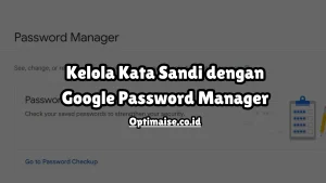 mengelola password dengan google password manager