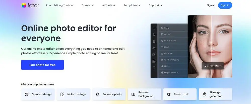 fotor edit foto online gratis tanpa aplikasi