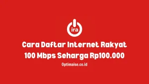internet rakyat hanya 100 ribu perbulan