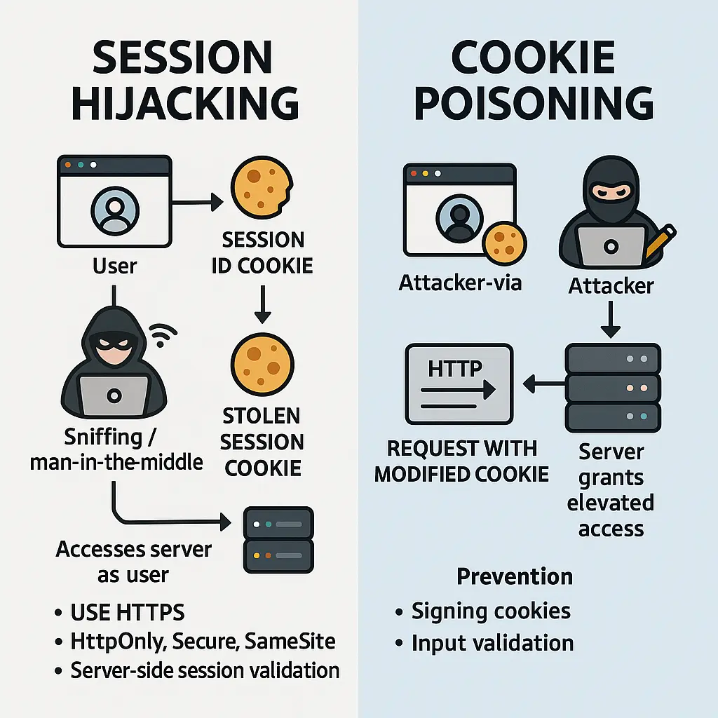 ilustrasi session hijacking dan cookie poisoning