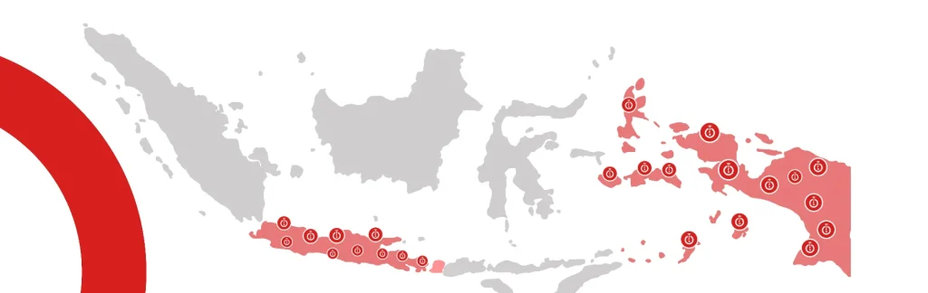 Wilayah yang dijangkau Internet Rakyat saat ini