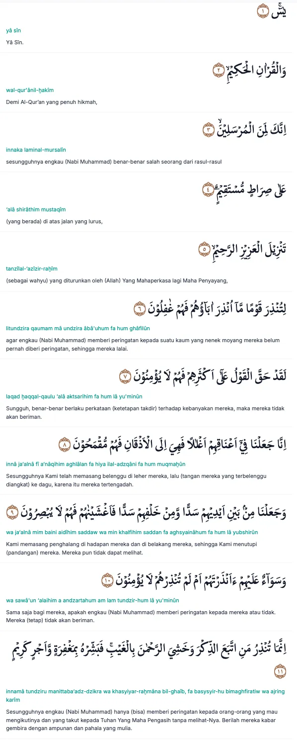 Foto Surat Yasin Lengkap 83 Ayat Foto Surat Yasin Lengkap 83 Ayat