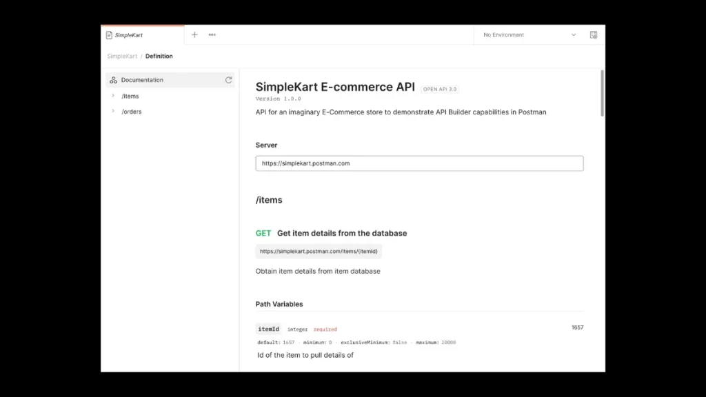 api documentation postman