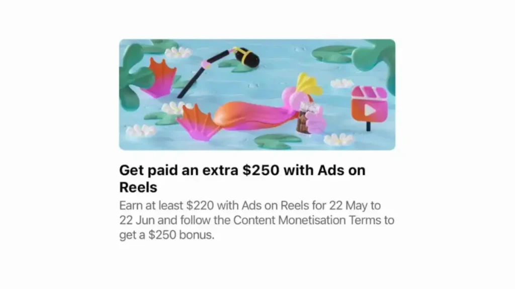 dibayar 250 dollar dari reels fb pro