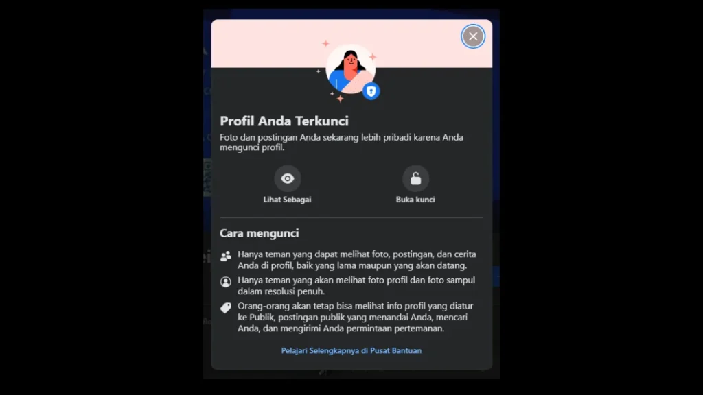 kunci profil fb agar privasi terjaga