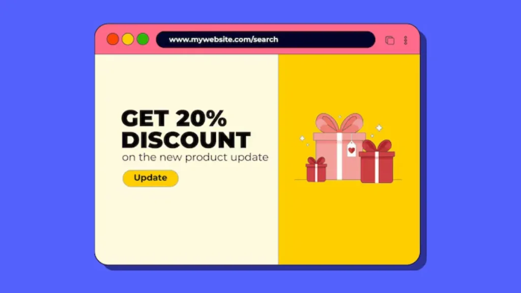 contoh landing page diskon