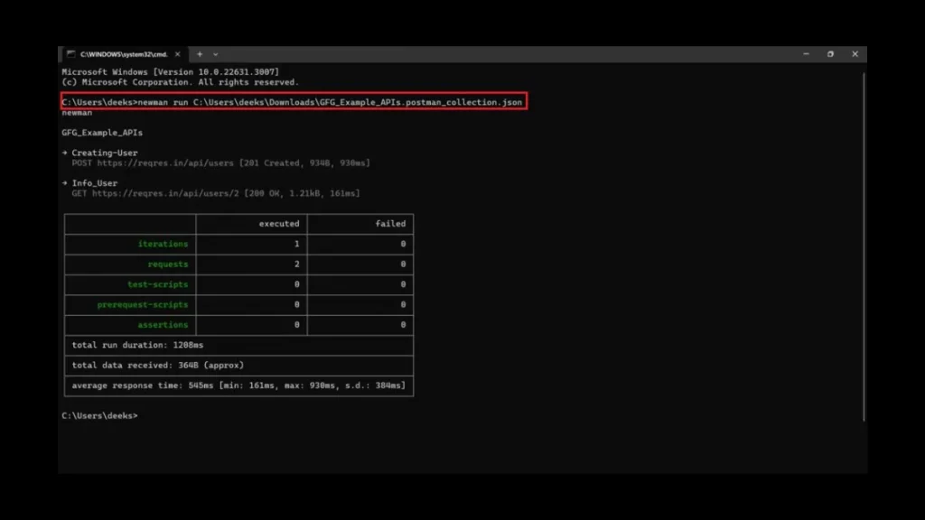 fitur newman pada postman