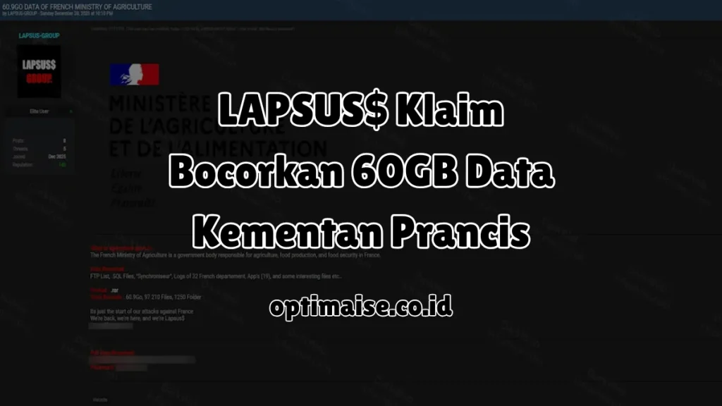 lapsus$ klaim bocorkan data kementrian pertanian dan pangan prancis