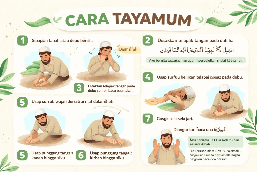 Rukun dan Cara Tayamum Sesuai Sunnah