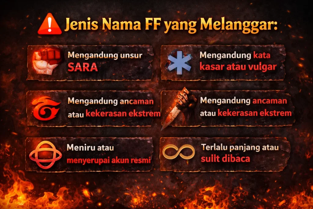 nama ff seram