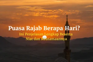 puasa rajab berapa hari