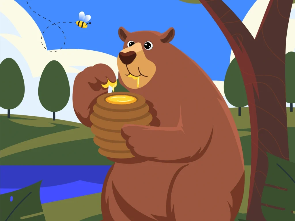 Cerita Dongeng Hewan: Beruang dan Madu Rahasia