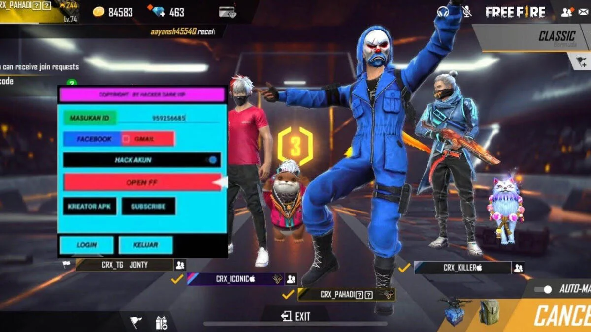 hack akun Free Fire